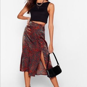 A-line midi skirt